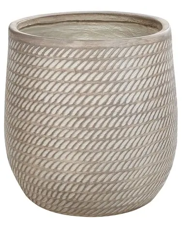 Plant Pot LIVADIA 39 cm Taupe - Garden & Balcony