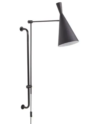 Wall Lamp MARISA Black Metal Adjustable - Home Accessories