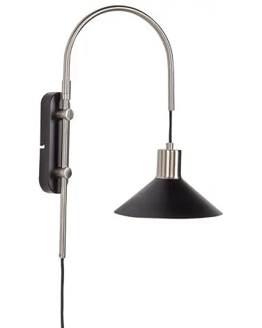Wall Lamp SISSA Black Metal Adjustable - Home Accessories