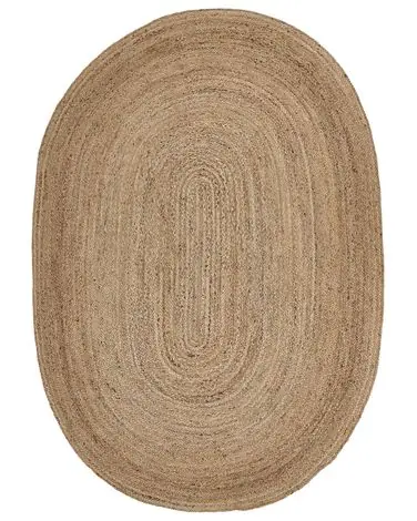 Alfombra DEMIRCI Beige 160 x 230 cm Yute - Accesorios decorativos