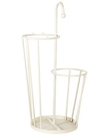 Umbrella Stand CHAMBORD Metal Light Beige - Living Room