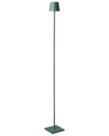 Wireless LED Floor Lamp GAVARRESA with Dimmer Metal Green - Home Accessories