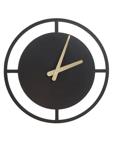 Reloj de pared TRIENT 50 cm Metal Negro - Accesorios decorativos