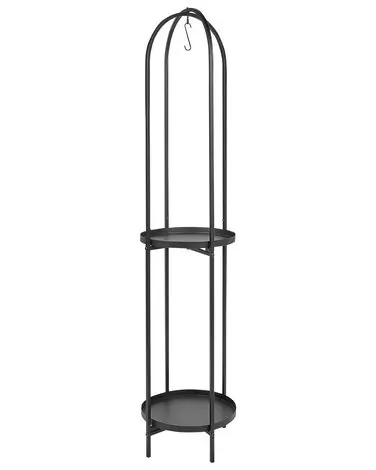 Soporte para macetas TAMARIX Metal 35 cm Negro - Accesorios decorativos