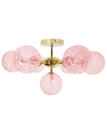 Ceiling Lamp ANADYR Glass Pink - Home Accessories