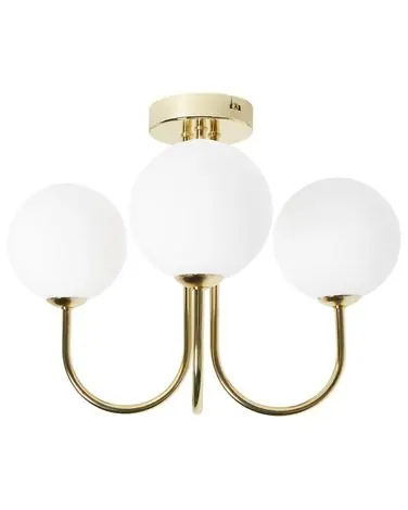 Ceiling Lamp SHIRE Glass White - Home Accessories