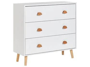 3 Drawer Chest CLOUDY White - Living Room