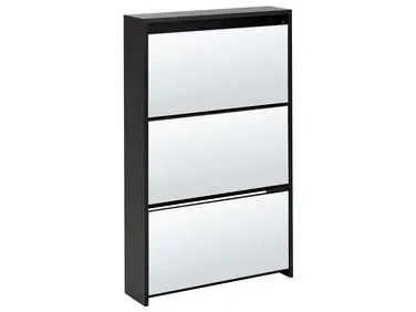 Shoe Storage Cabinet MIDFIELD with Storage Black - Hallway