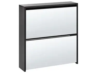 Shoe Storage Cabinet MIDFIELD with Storage Black - Hallway
