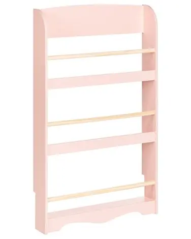 Wall Bookshelf LILOET 100 cm Pastel Pink - Living Room