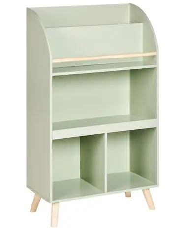 3 Tier Bookcase LILOET 102 cm Light Green - Living Room