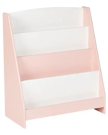4 Tier Bookcase LILOET 70 cm Pastel Pink - Living Room