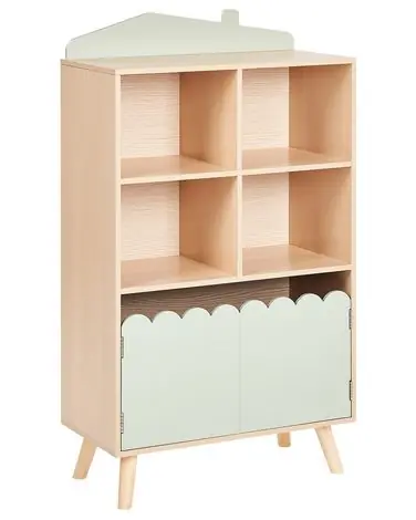 2 Tier Shelving Unit LACKEY 105 cm Light Green - Living Room