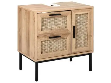 Mueble de baño ROSELL 60 cm Marrón claro