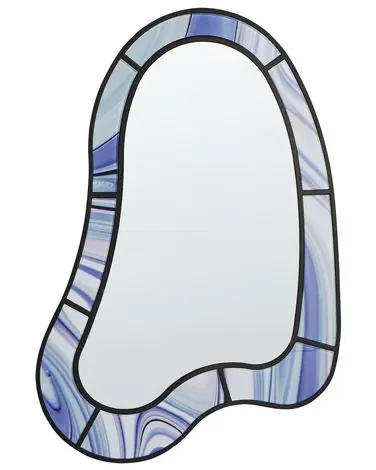 Wall Mirror MONTSEC 49 cm 83 cm Violet - Home Accessories