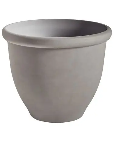Plant Pot TESALIA 49 cm Grey - Garden & Balcony