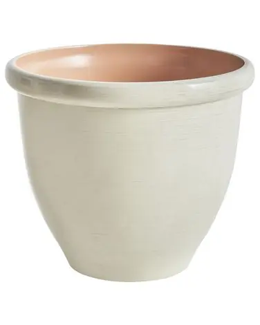 Plant Pot TESALIA 49 cm Light Beige - Garden & Balcony