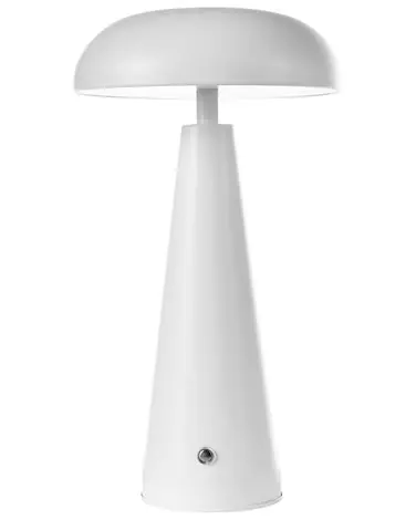 Wireless LED Table Lamp BOCONO with Dimmer Metal White - Home Accessories
