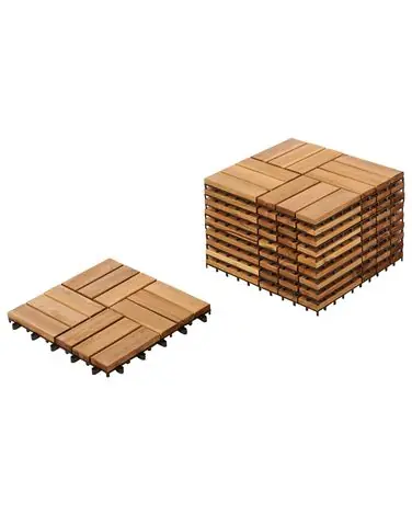 Suelo de exterior ACERENZA Madera de acacia certificada Natural - Jardín y balcón