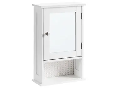 Armario con espejo de pared para baño HUILA 34 cm 53 cm Blanco