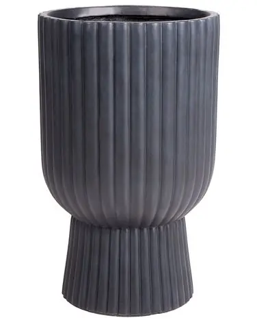 Plant Pot TAXODIUM 34 cm Graphite Grey - Garden & Balcony