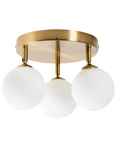 Ceiling Lamp MAVILLA Glass Brass - Home Accessories