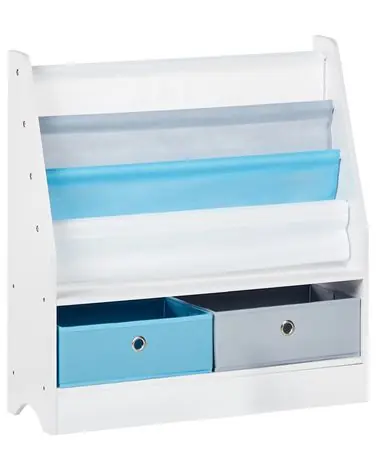 3 Tier Bookcase TUMBY 74 cm White - Living Room