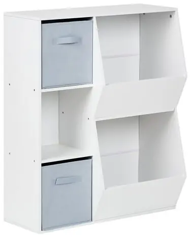 3 Tier Shelving Unit DARLOT 93 cm White - Living Room