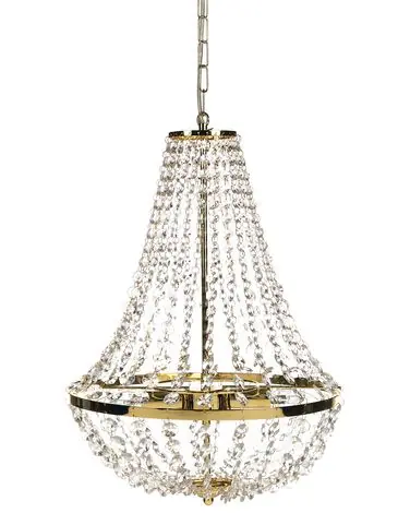 Chandelier DIAMANTE Metal Gold - Home Accessories
