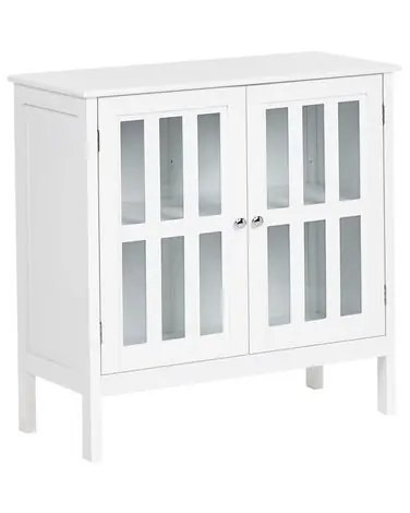 Aparador vitrina MIRAM 80 cm Blanco - Sala de estar