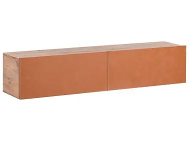Wall Mounted TV Stand GLADSTONE Red - Living Room
