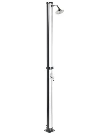 Freestanding Outdoor Solar Shower ELQUI Silver - Garden & Balcony
