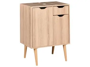 Mueble de baño CANOAS 60 cm Marrón claro
