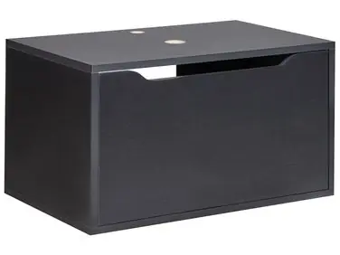 Wall Mounted Vanity Unit PETROLINA 60 cm Black - Bathroom