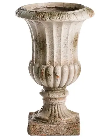 Plant Pot LARISA 28 cm Beige - Garden & Balcony
