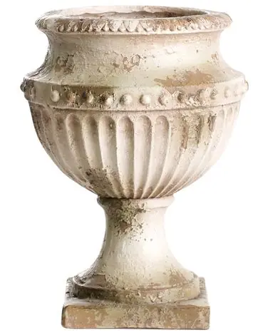 Plant Pot DESKATI 33 cm Beige - Garden & Balcony
