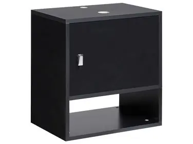 Wall Mounted Vanity Unit LIMERIA 45 cm Black - Bathroom