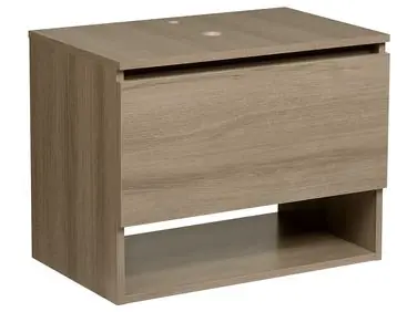 Mueble de baño suspendido NATAL 60 cm Marrón claro