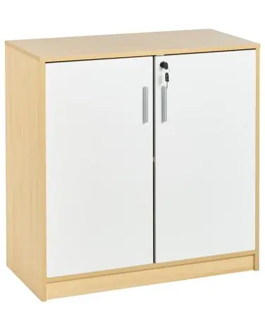 Storage Unit ZEHNA Light Brown/ White - Home Office