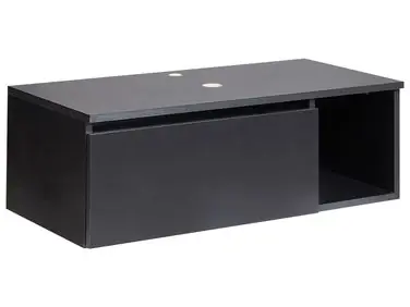 Wall Mounted Vanity Unit RUPANCO 80 cm Black - Bathroom