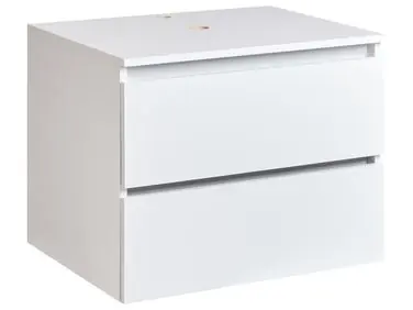 Wall Mounted Vanity Unit SERRA 60 cm White - Bathroom
