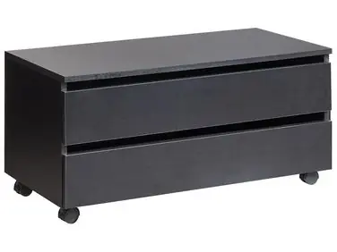 Armario de baño TERESINA con ruedas 80 cm Negro