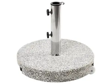 Base para sombrilla CERZETO Gris Redonda 30 kg - Jardín y balcón
