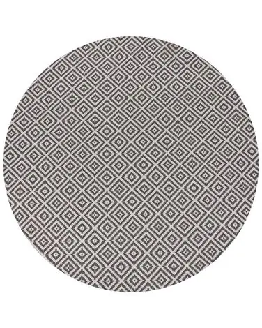 Alfombra de exterior THRISSUR Gris ø 160 cm - Accesorios decorativos