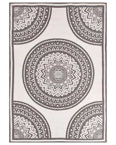 Alfombra de exterior NELLORE Gris 160 x 230 cm - Accesorios decorativos