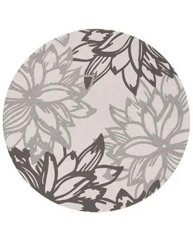 Alfombra de exterior SOLAPUR Gris ø 160 cm - Accesorios decorativos