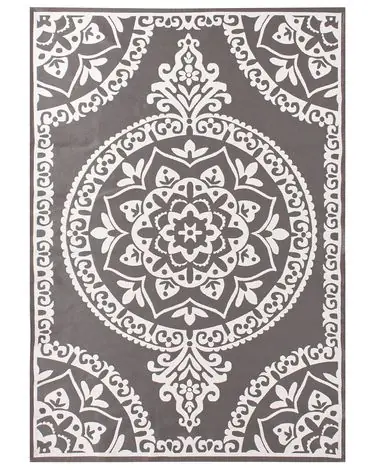 Alfombra de exterior KOHIMA Gris 160 x 230 cm - Accesorios decorativos
