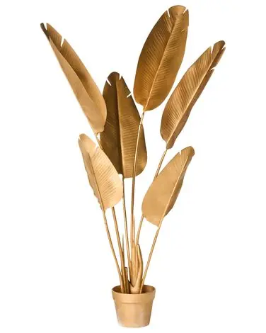 Artificial Plant BANANA TREE 123 cm Gold - Home Accessories