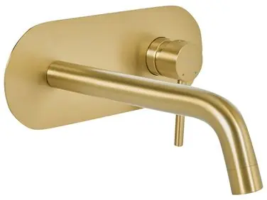 Wall Mounted Basin Mixer Tap GUAIBA Brass Gold - Bathroom