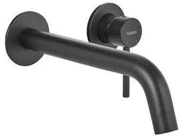 Grifo mezclador empotrado de lavabo TRAFUL Latón Negro - Baño